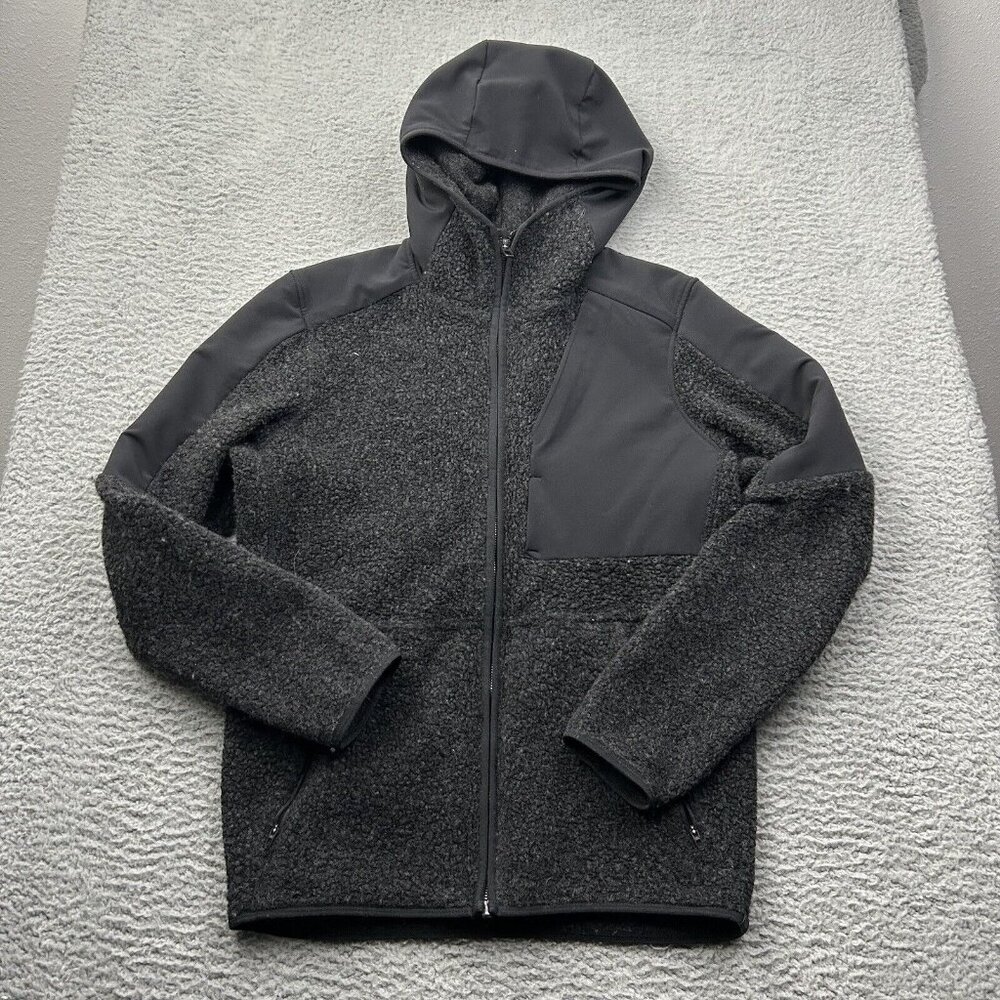Lululemon Wool Blend Full Zip Sweatshirt Hoodie Black Size XS Mens